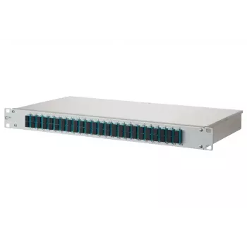 Panel de parcheo 1U BTR METZ CONNECT 150255BA24-E con conectores SC, montaje en rack 482,6×44,5×242,5 mm