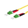 Cable de fibra óptica METZ CONNECT 151P1JAJA50E LCD LC/APC OS2 5 m amarillo