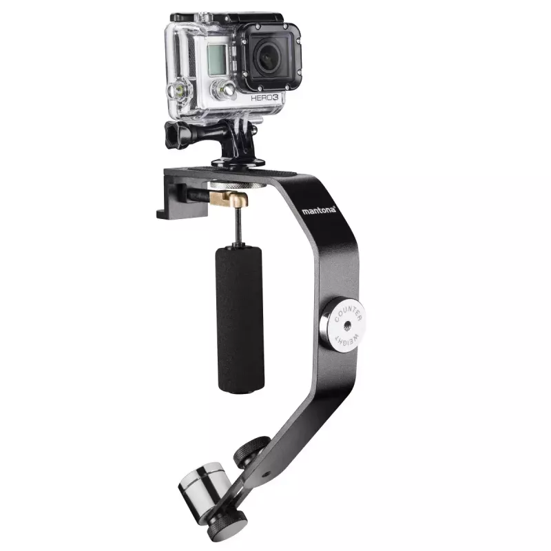 Trípode Mantona 20313 Action Camera 0 patas 0,5 kg negro plata