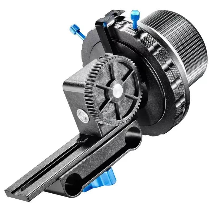 Follow Focus Walimex F3 negro azul blanco aluminio plástico 460 g