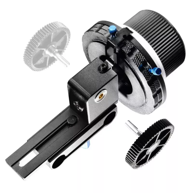 Follow Focus Walimex F3 negro azul blanco aluminio plástico 460 g