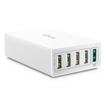 Cargador de interior Fantec QC3-A51 universal blanco AC carga rápida