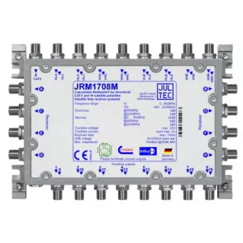 Multiconmutador en cascada Jultec JRM1708M con 17 entradas y 8 salidas