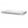 Patch panel METZ CONNECT 1502577512-F 1U conectores LC blanco aluminio acero