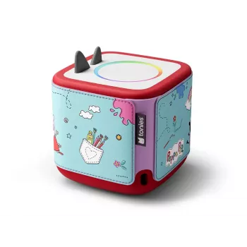 Funda protectora para reproductor MP3/MP4 tonies de Boxine, modelo 11001269, silicona multicolor y piel vegana, 475×100×1 mm