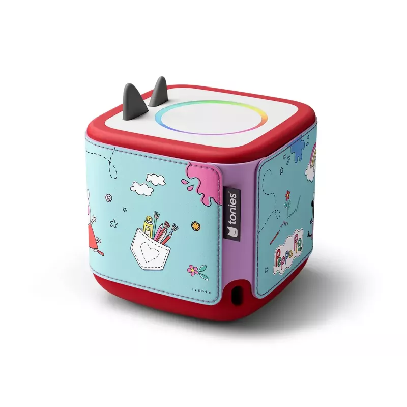 Funda protectora para reproductor MP3/MP4 tonies de Boxine, modelo 11001269, silicona multicolor y piel vegana, 475×100×1 mm