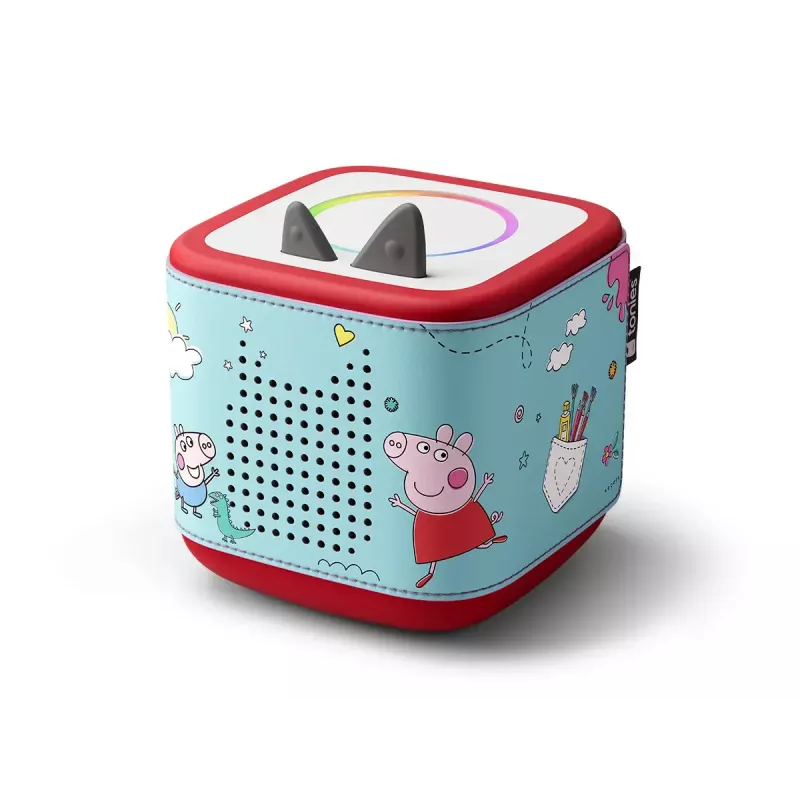 Funda protectora para reproductor MP3/MP4 tonies de Boxine, modelo 11001269, silicona multicolor y piel vegana, 475×100×1 mm