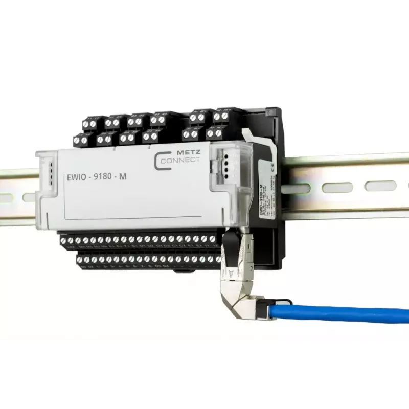 Conector macho de campo RJ45 40G METZ CONNECT por 360 azul conector