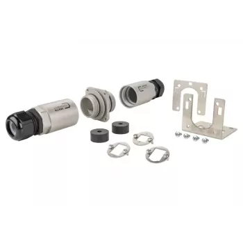 METZ CONNECT MCO 14040010-E set de carcasa de protección exterior IP69K con soporte de montaje