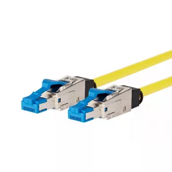 Cable de red METZ CONNECT 13084H1077-E 1 m Cat8.1 S/FTP amarillo