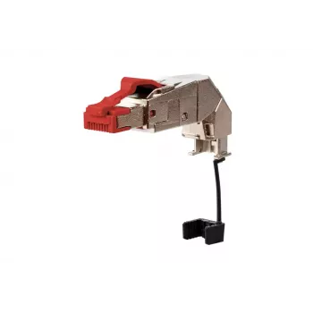 Conector macho de campo RJ45 25G METZ CONNECT por 360 rojo macho libre de halógenos