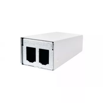 Accesorio para panel de parcheo METZ CONNECT 130861-0202-E montaje en pared blanco aluminio acero cincado