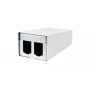 Accesorio para panel de parcheo METZ CONNECT 130861-0202-E montaje en pared blanco aluminio acero cincado