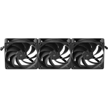 Ventilador de caja HAVN H14 PWM 140 mm negro — pack de 3, regulación PWM, 140 mm cada uno