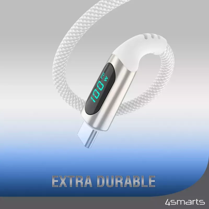 Cable USB 4smarts 540954 3 m USB-C blanco USB 2.0 0,48 Gbit/s