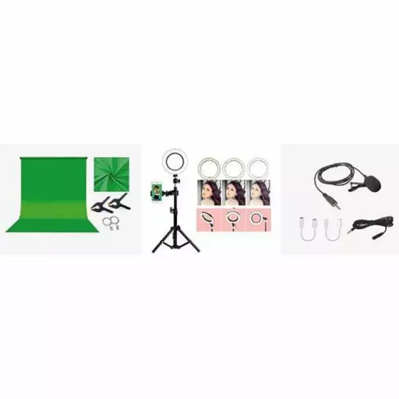 Pantalla verde EASYPIX MyStudio 62020 portátil ligera – fondo plegable para foto y vídeo