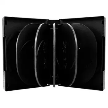 Estuche DVD MediaRange 12 discos 39 mm Negro