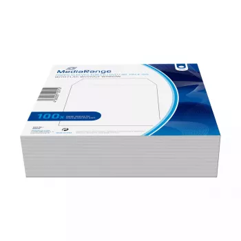 Funda Sleeve MediaRange BOX66 estuche para disco óptico 1 discos Blanco