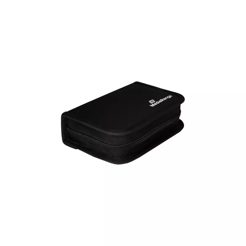 Estuche para tarjetas de memoria MediaRange BOX98 para 3 tarjetas Nylon Negro