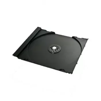Bandeja CD MediaRange para Jewelbox negro 1 disco empaquetado a máquina