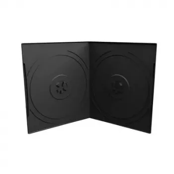 Estuche DVD MediaRange BOX10-2 para 2 discos 7mm negro