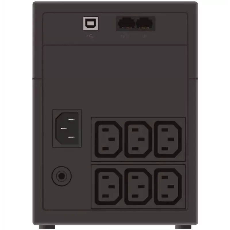 Sistema de alimentación ininterrumpida PowerWalker VI 1200 Line-Interactive 1,2 kVA / 600 W, 6 salidas AC, batería 7 Ah, Mini Tower