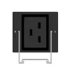 Unidad de distribución de energía PowerWalker 10133028 24 tomas AC 0U Negro