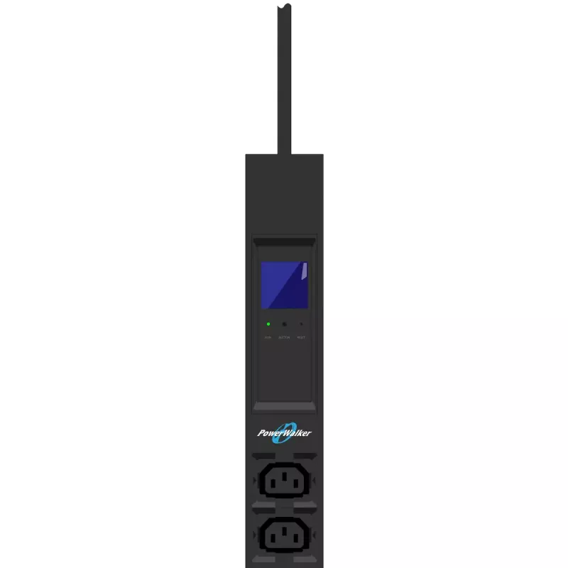 Unidad de distribución de energía PowerWalker 10133028 24 tomas AC 0U Negro