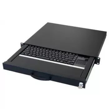 Teclado AIXCASE AIX-19K1UKDETP-B USB PS/2 QWERTZ alemán negro