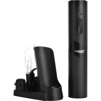 Sacacorchos eléctrico Technaxx LX-064 con set de mantenimiento — abrebotellas inalámbrico recargable