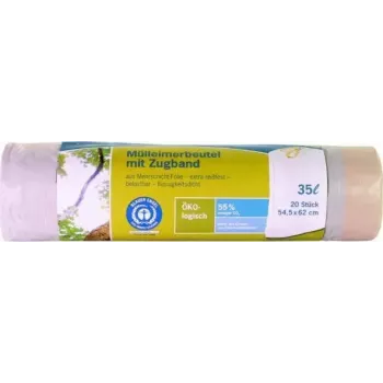 Bolsas de basura Secolan 9100000778 35 L blancas con cierre de cordón