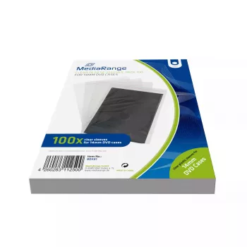 Funda protectora MediaRange para CD/DVD vírgenes 1 discos transparente
