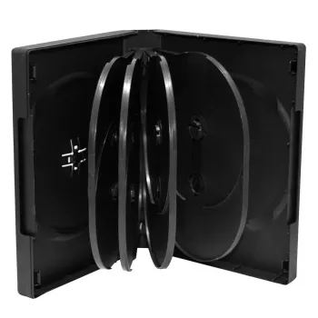 Funda DVD MediaRange BOX35-10 negra para 10 discos