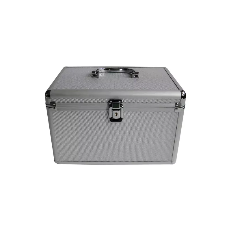 Caja MediaRange BOX79 para 120 discos plateada
