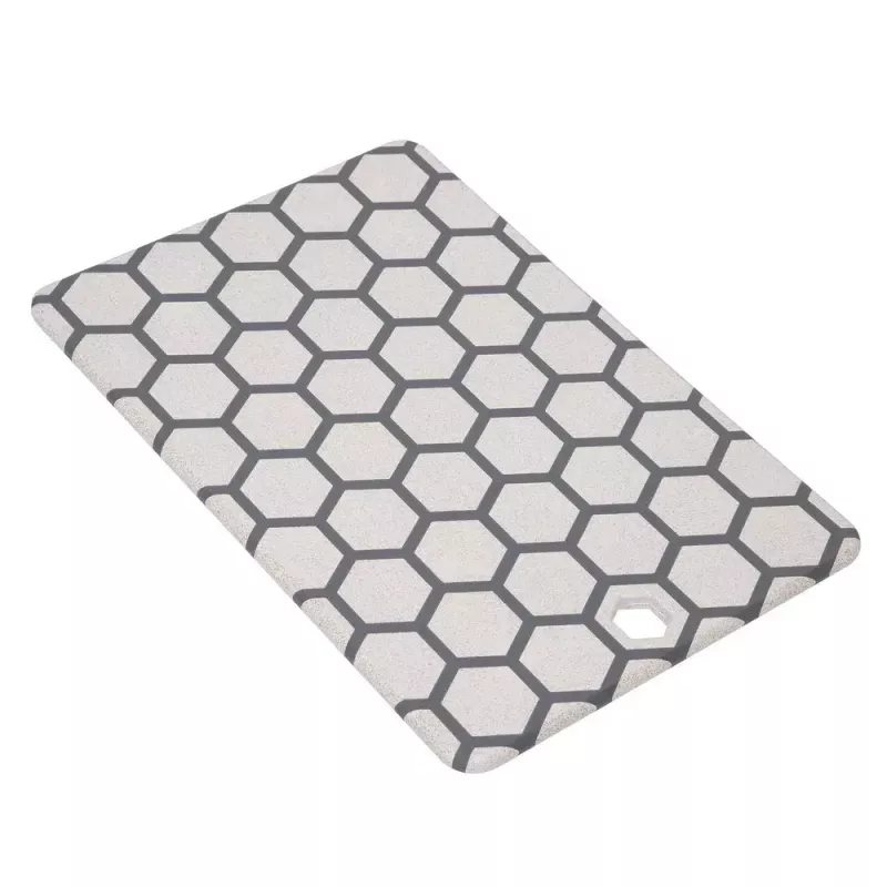 Resto Kitchenware 95402 Tabla de cortar rectangular de plástico gris blanco