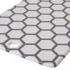 Resto Kitchenware 95402 Tabla de cortar rectangular de plástico gris blanco