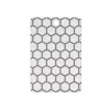 Resto Kitchenware 95402 Tabla de cortar rectangular de plástico gris blanco