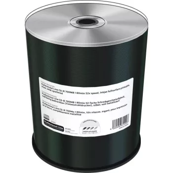 Disco óptico CD-R MediaRange MRPL502 700MB plateado — pack de 100