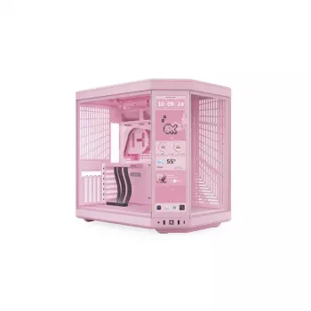 Monitor táctil HYTE Y70 Touch Display Upgrade Strawberry Milk — pantalla táctil rosa de 14,5