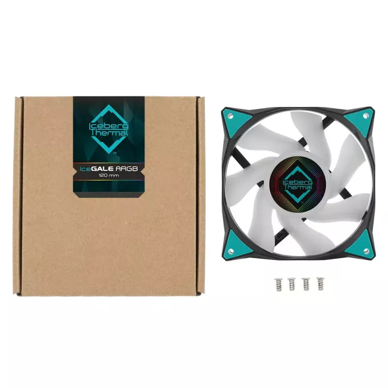 Ventilador Iceberg Thermal IceGALE ARGB 12 cm negro