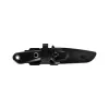 Cuchillo de exterior de hoja fija Gerber Principle negro – bushcraft, hoja compacta de uso general