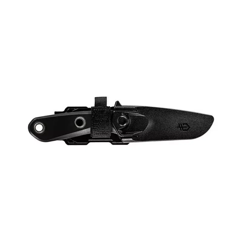 Cuchillo de exterior de hoja fija Gerber Principle negro – bushcraft, hoja compacta de uso general