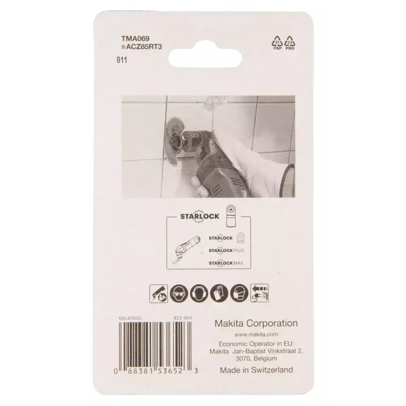 Makita TMA069 Hoja de sierra de segmentos de metal duro 85 mm (B-65028)
