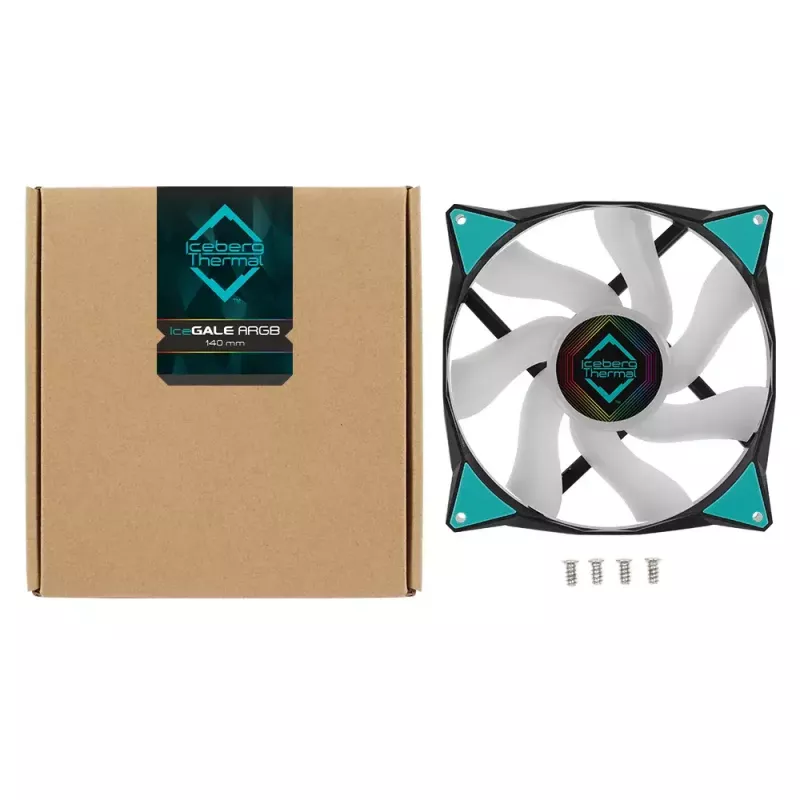 Ventilador Iceberg Thermal IceGALE ARGB 14 cm negro