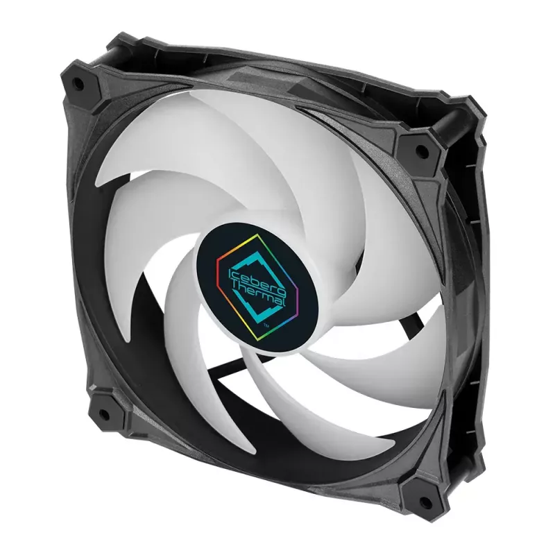 Ventilador Iceberg Thermal IceGALE Lightning ARGB 12 cm negro 3 uds.