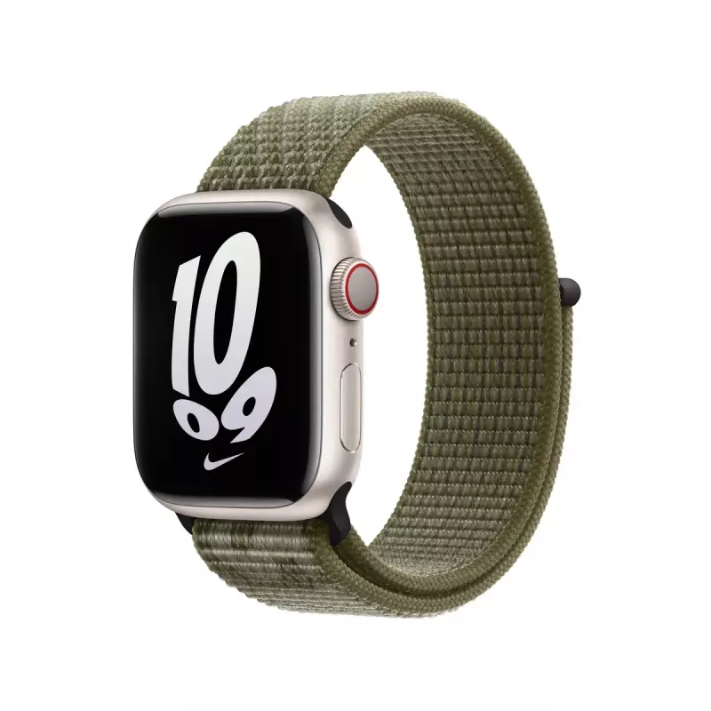 Correa para Apple Smartwatch MPHX3ZM/A — nailon, blanco y verde, muñeca 130–190 mm