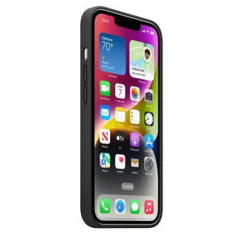 Funda Apple iPhone 14 de cuero con MagSafe medianoche negro