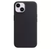 Funda Apple iPhone 14 de cuero con MagSafe medianoche negro