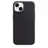 Funda Apple iPhone 14 de cuero con MagSafe medianoche negro