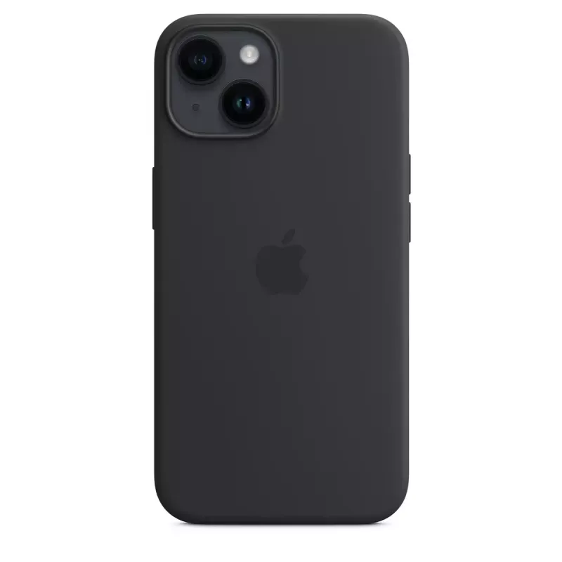 Funda de silicona con MagSafe para iPhone 14 de Apple — microfibra/silicona, 6,1 pulgadas (Midnight)